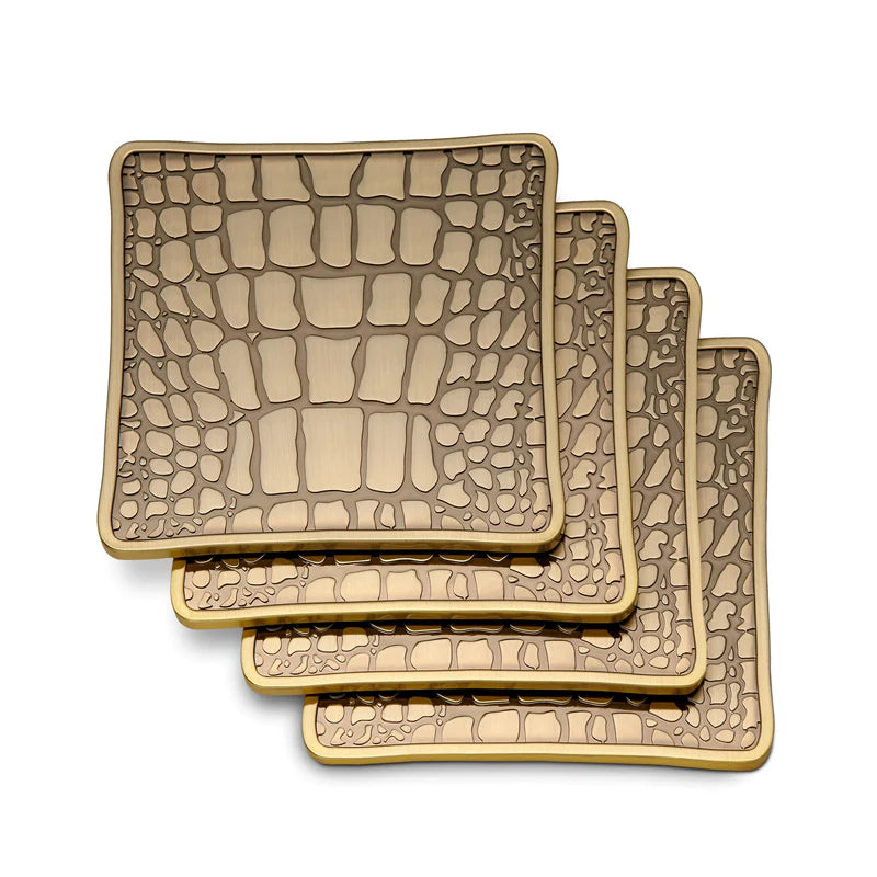 Crocodile Coasters - Set of 4