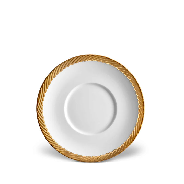 Corde Tea Cup + Saucer Gold (Set of 2)