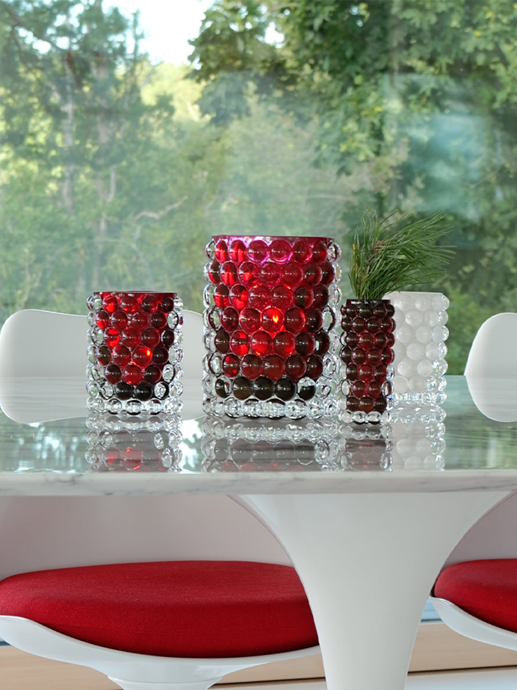 Hurricane - Boule Lamp Large - Cardinal Red