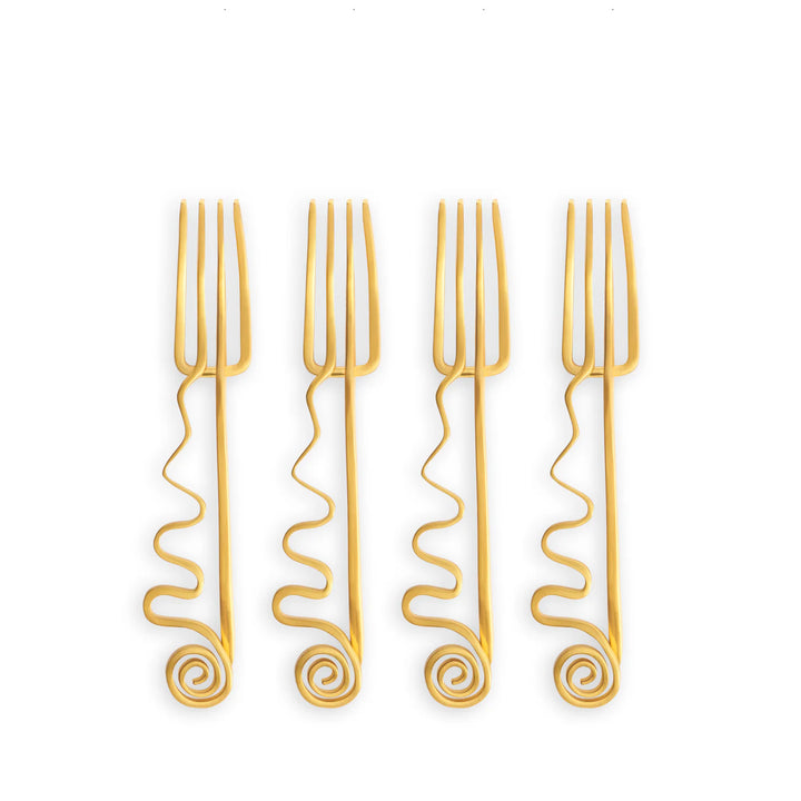 Spirale Cocktail Forks (Set of 4)