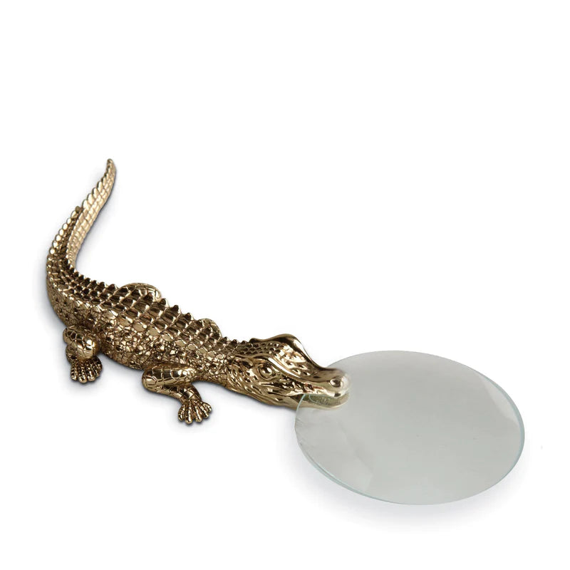 Crocodile Magnifying Glass 24K Gold Plated