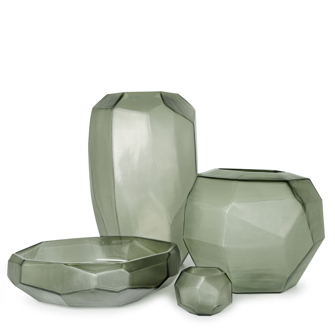 Vase - Cubistic - Light Steelgrey - Tall