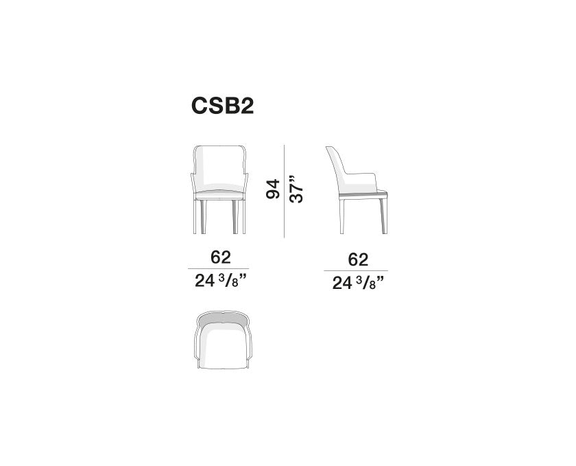 Dining Chair - Chelsea - By Rodolfo Dordoni