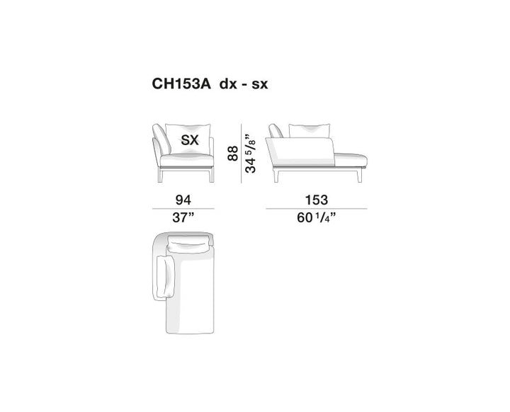 Sofa - Chelsea - By Rodolfo Dordoni