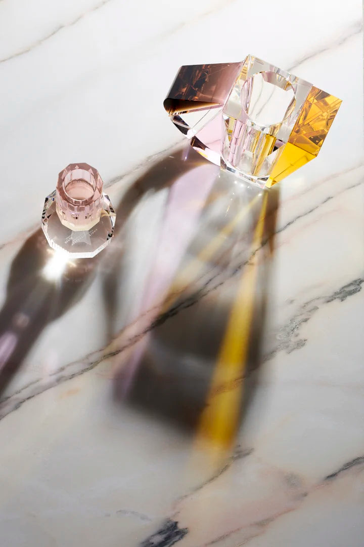 Tealight Holder - Chicago - Rose/Yellow/Clear