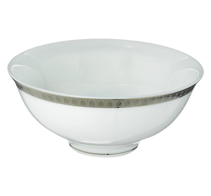 Malmaison - Chinese Soup Bowl - Porcelain Platinum Finish