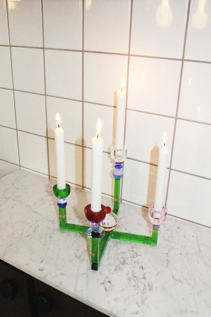 Candle Holder - Charming Chandelier - Multi-coloured