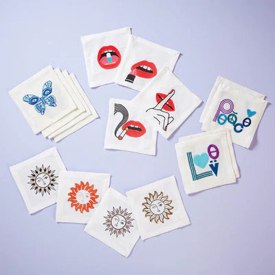 Peace & Love Cocktail Napkins - Set of 4