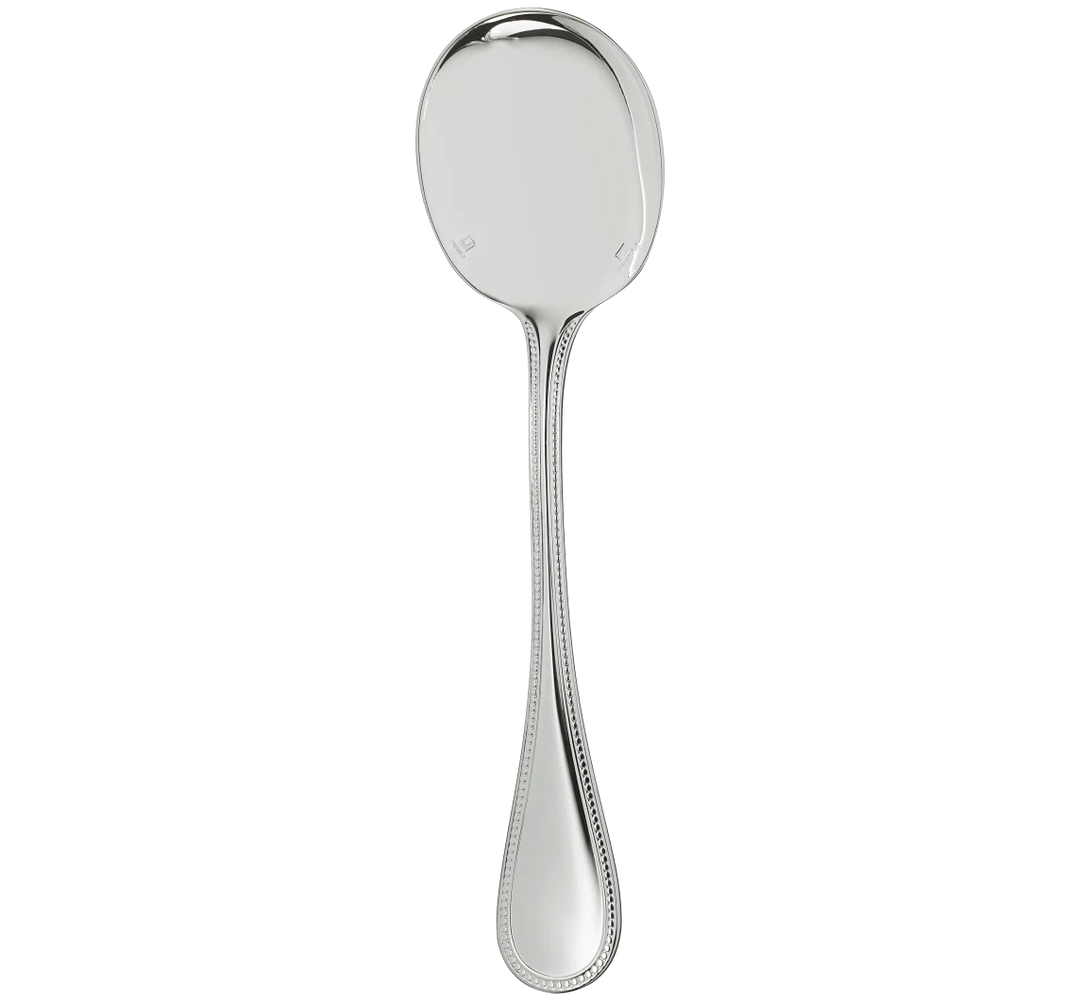 Perles - Cream Soup Spoon - Silver Plated