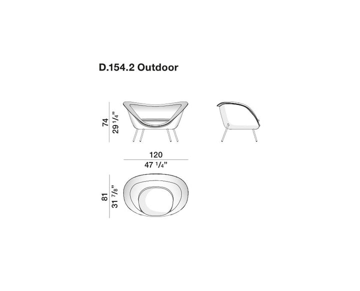 Outdoor Armchair - D.154.2 - By Gio Ponti