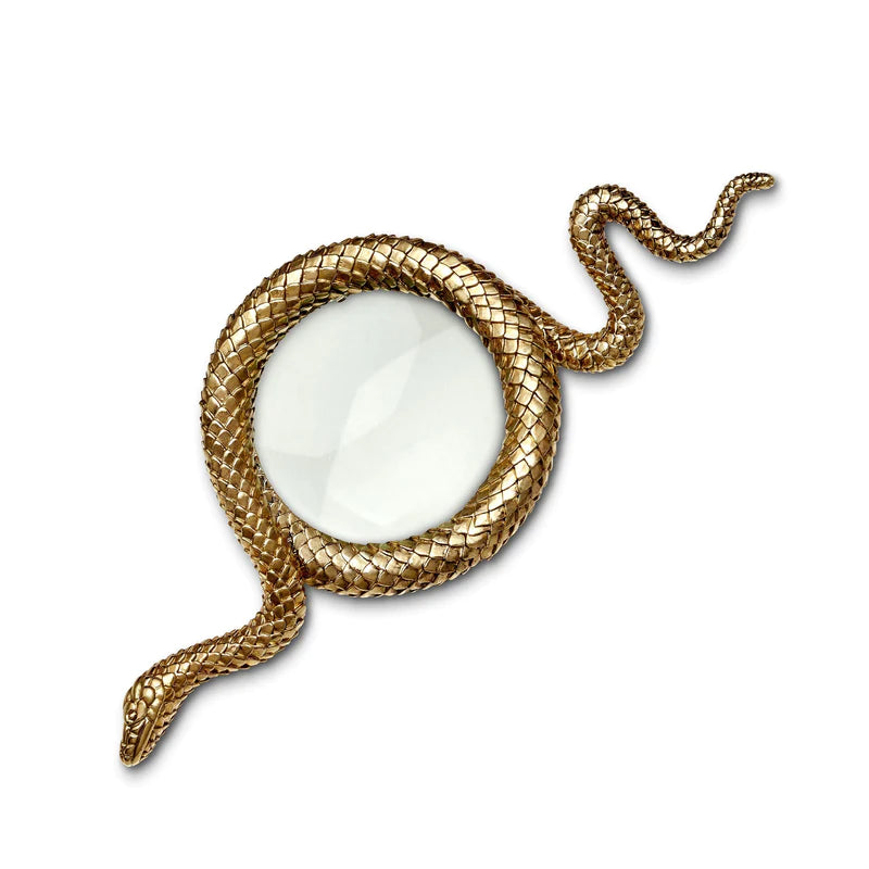 Snake Magnifying Glass L - Gold