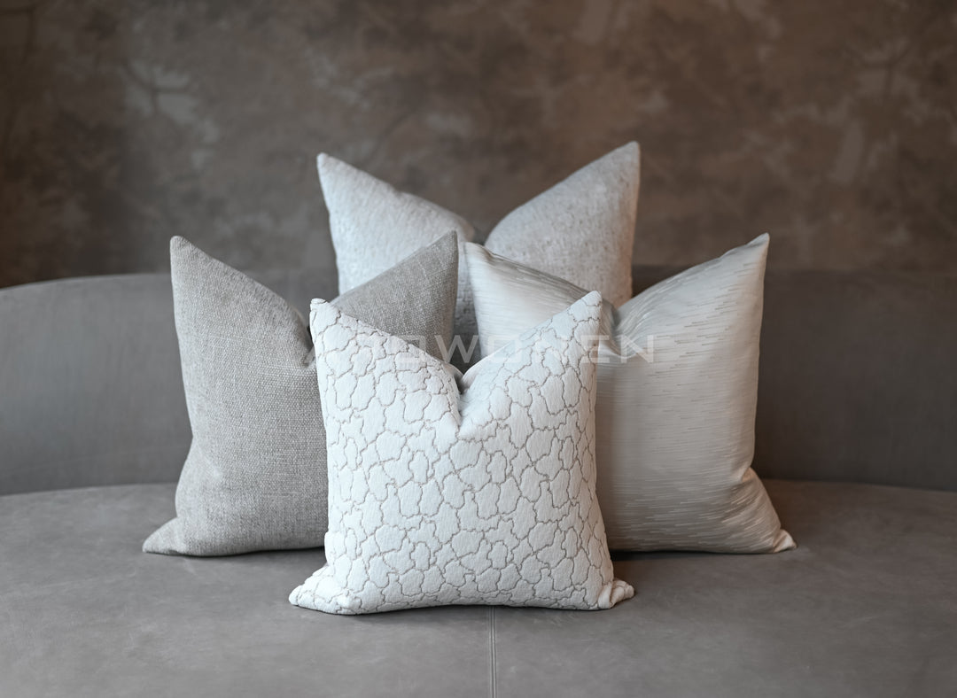 Decorative Cushion - Cosmic Dust - Pearl White