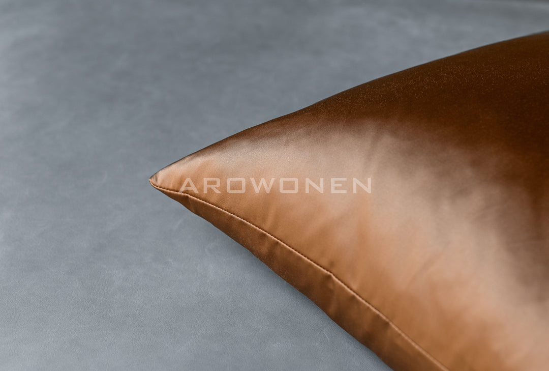 Decorative Cushion - Hester Satin - Fox Orange