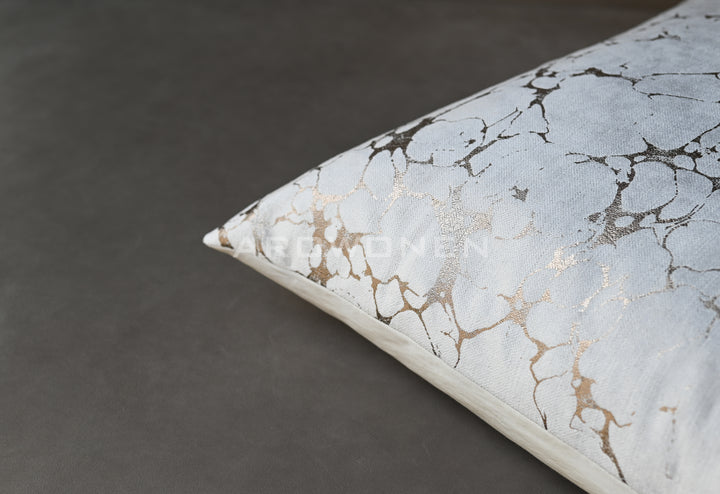 Decorative Cushion - Marble - Rose White