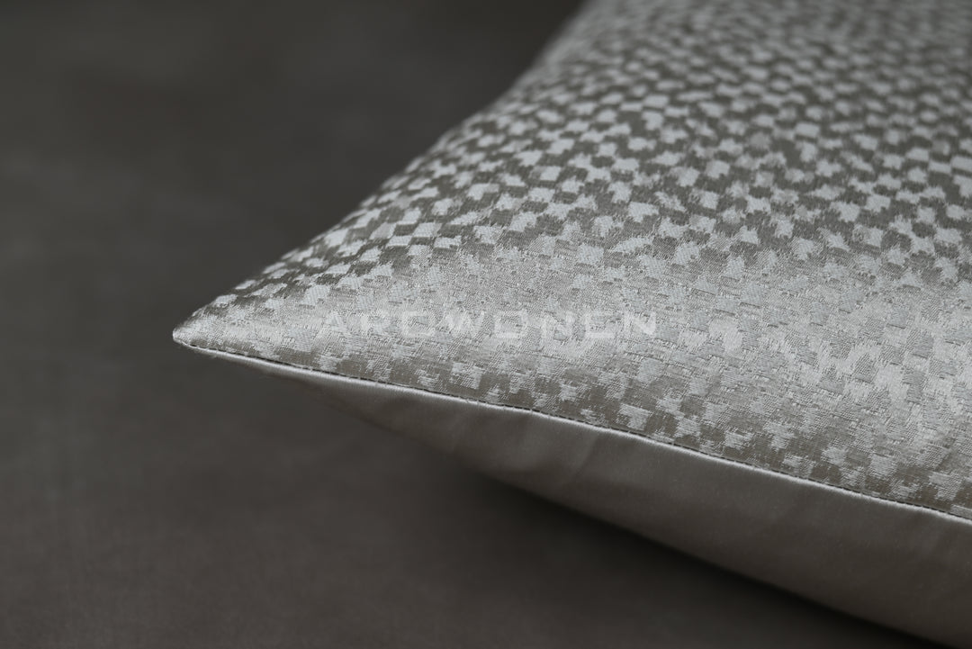 Decorative Cushion - Flakes - Pearl White