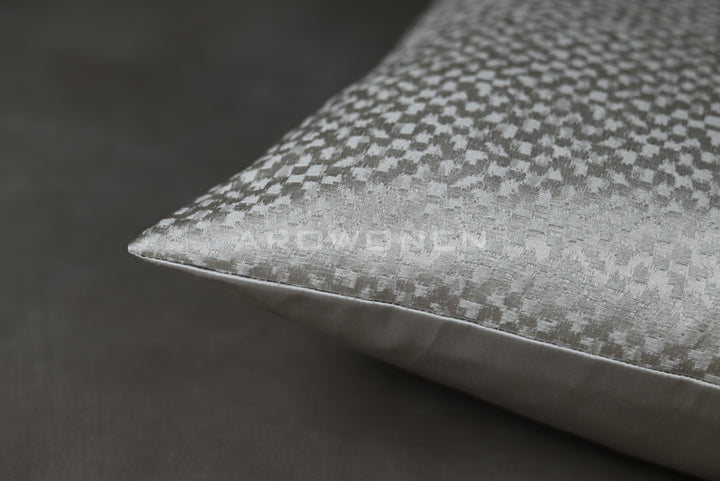 Decorative Cushion - Flakes - Pearl White