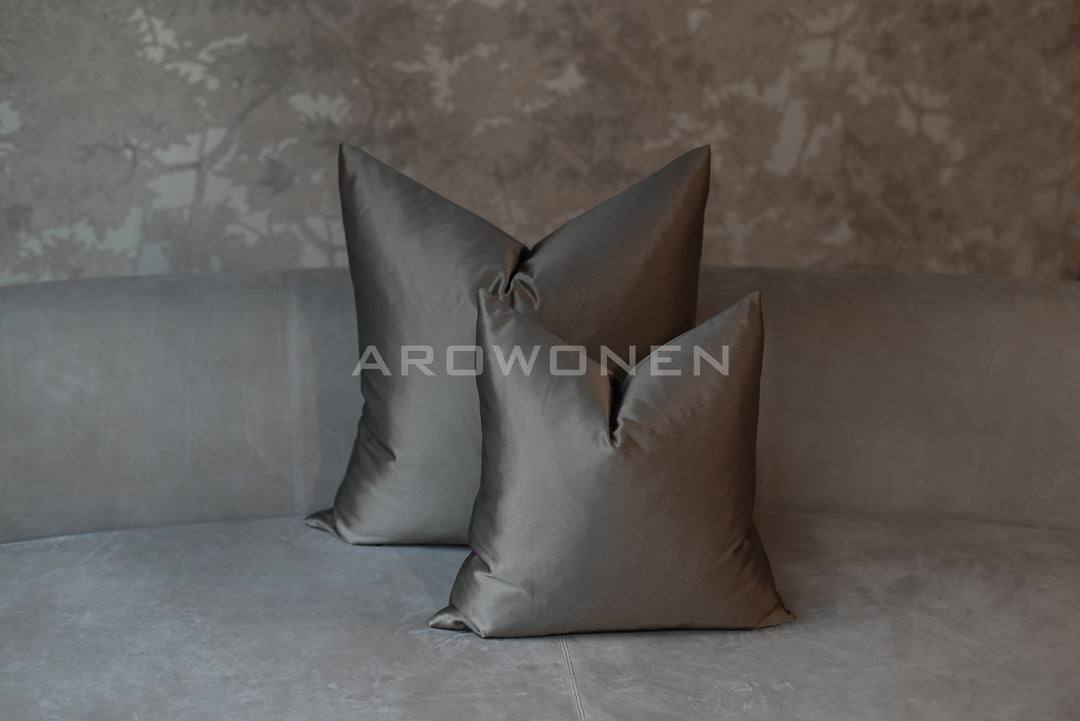 Decorative Cushion - Luciana - Gunmetal Brown