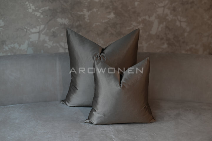 Decorative Cushion - Luciana - Gunmetal Brown