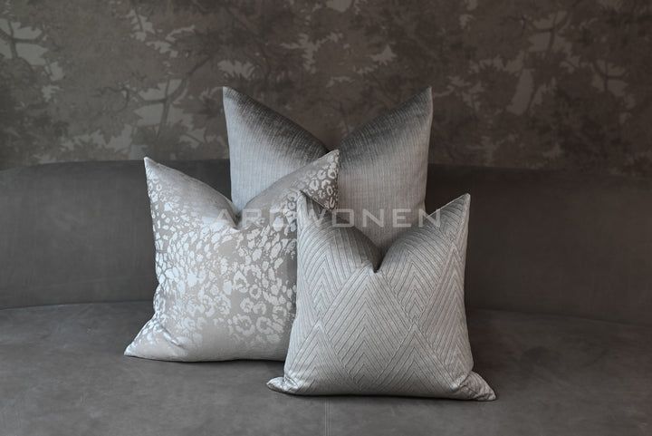 Decorative Cushion - Pablo Double - Silver Grey