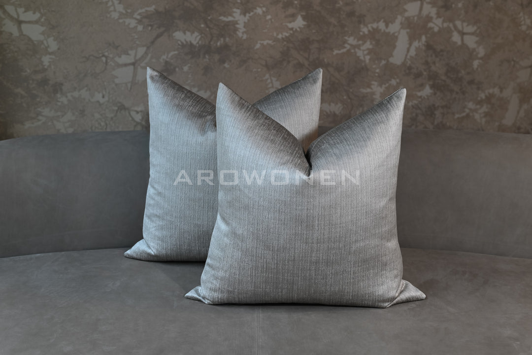 Decorative Cushion - Pablo Double - Silver Grey