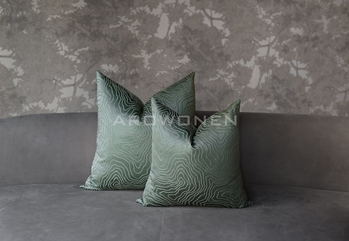 Decorative Cushion - Lunar - Forest Green