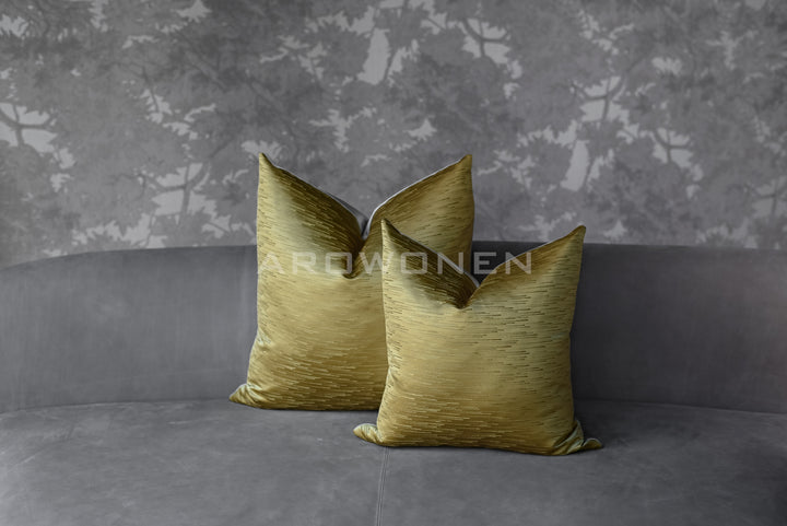 Decorative Cushion - Cosmic Dust - Ochre Yellow