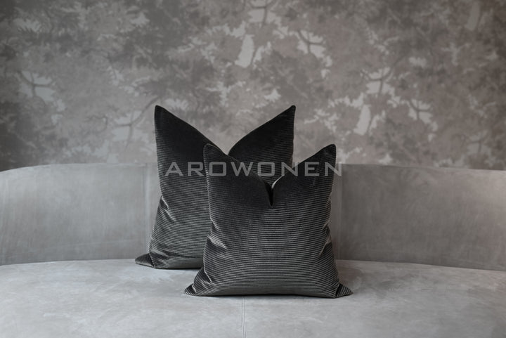 Decorative Cushion - Ribbelyn - Espresso Brown