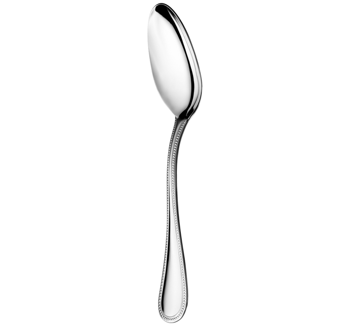 Steel Perles - Dessert Spoon - Stainless Steel