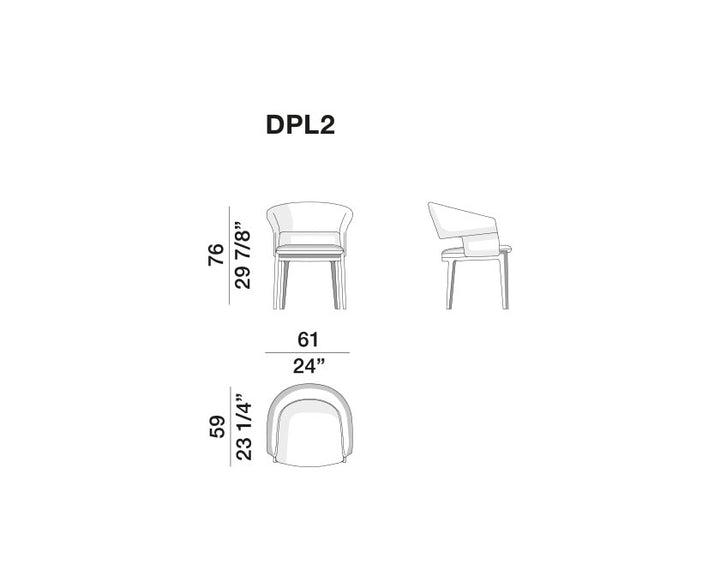 Dining Chair - Devon - By Rodolfo Dordoni