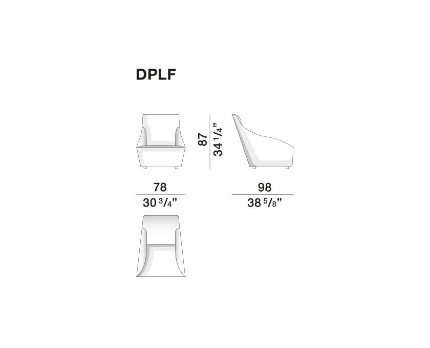 Armchair - Doda - Doda Low - By Ferruccio Laviani