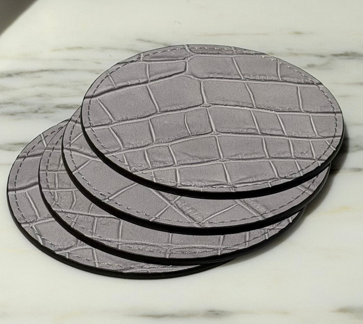 Round Coasters | Florida Light Grey