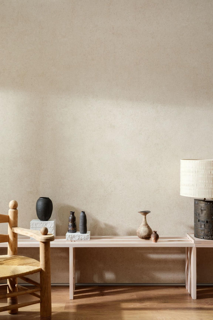 Wallpaper -  Essentials Kaolin - Calcaire Stucco