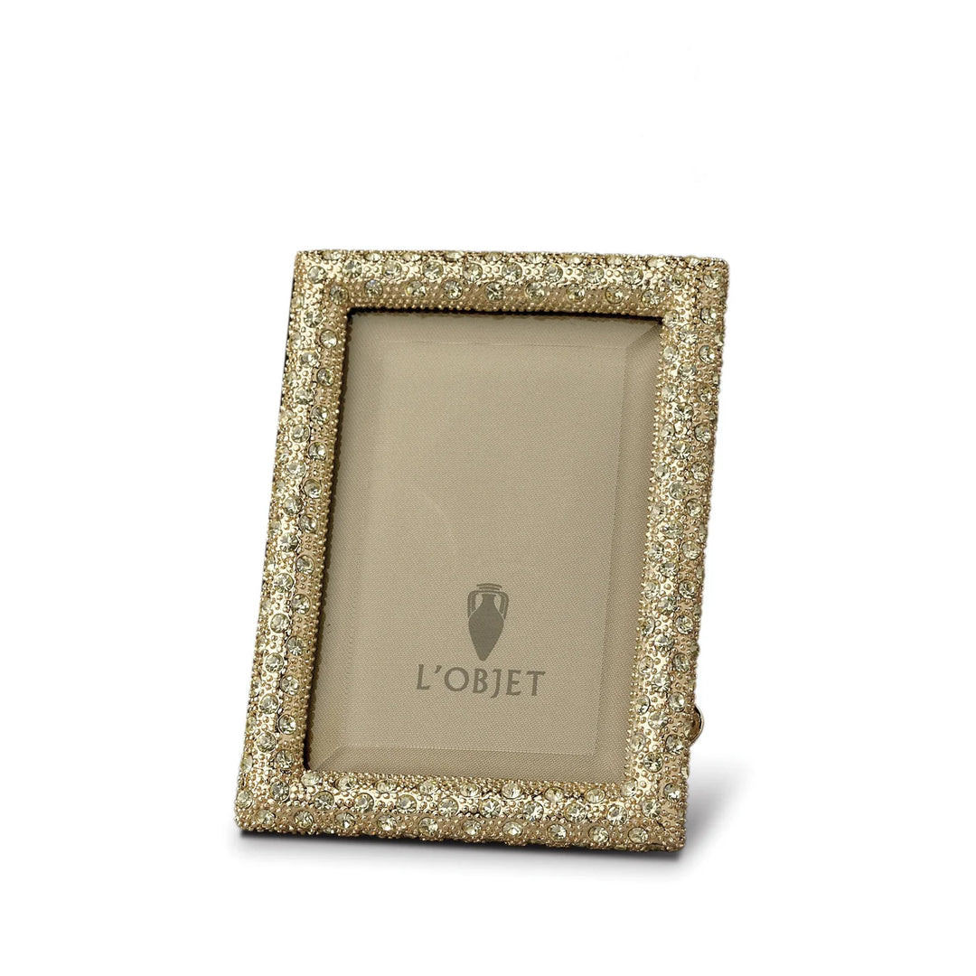 Rectangular Pave Frame - Gold - 5x8cm