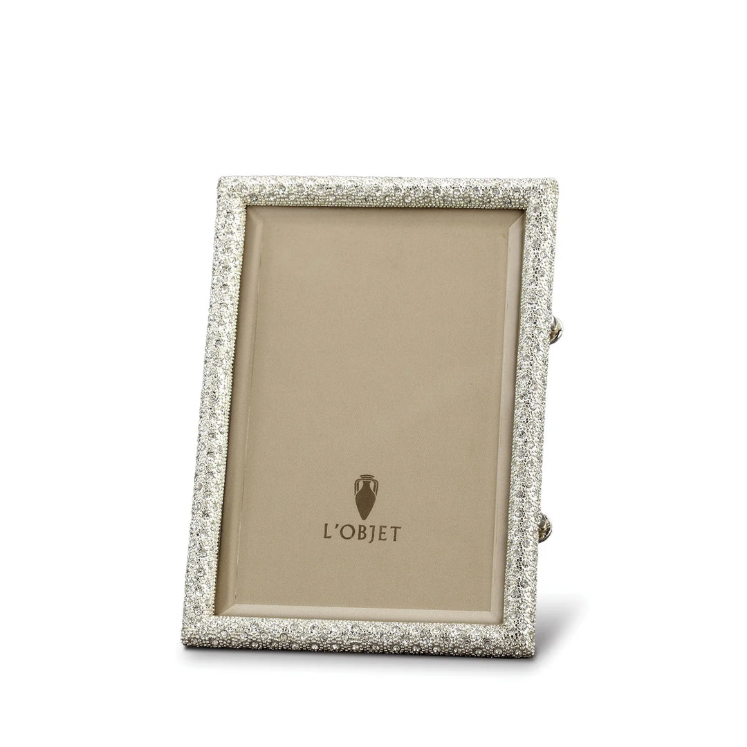 Rectangular Pave Frame - Platinum - 10x15cm
