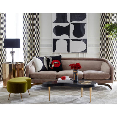 Lips Smolder Needlepoint Cushion