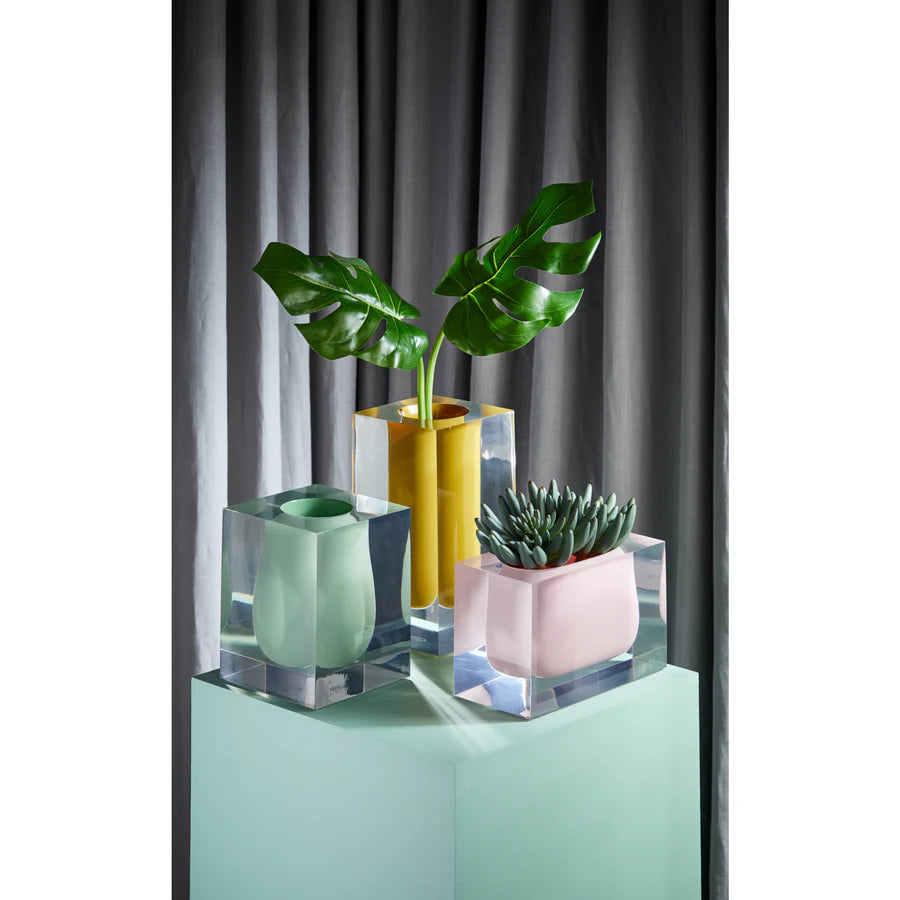 Bel Air Scoop Vase - Celadon