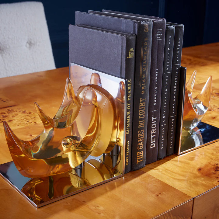 Rhino Bookends