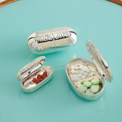 Xanax Pill Box - Brass