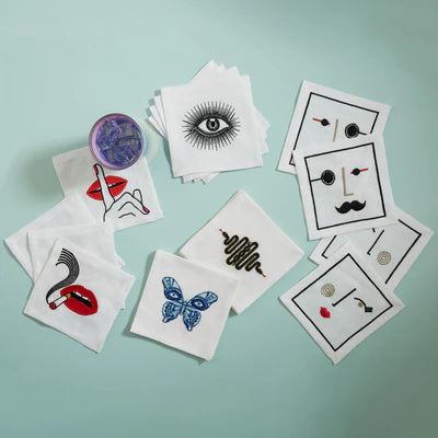 Eyes Cocktail Napkins - Set of 4