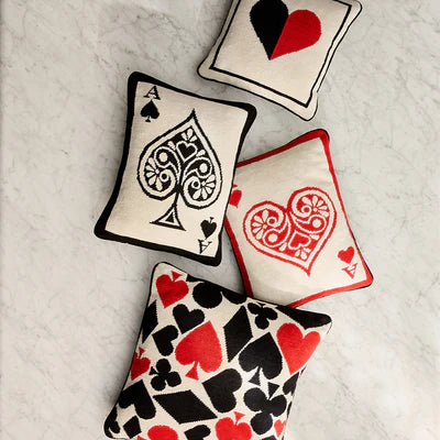 Hearts Needlepoint Cushion