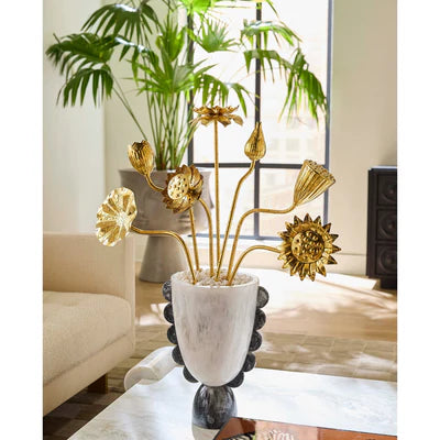 Como Black & White Disc Urn