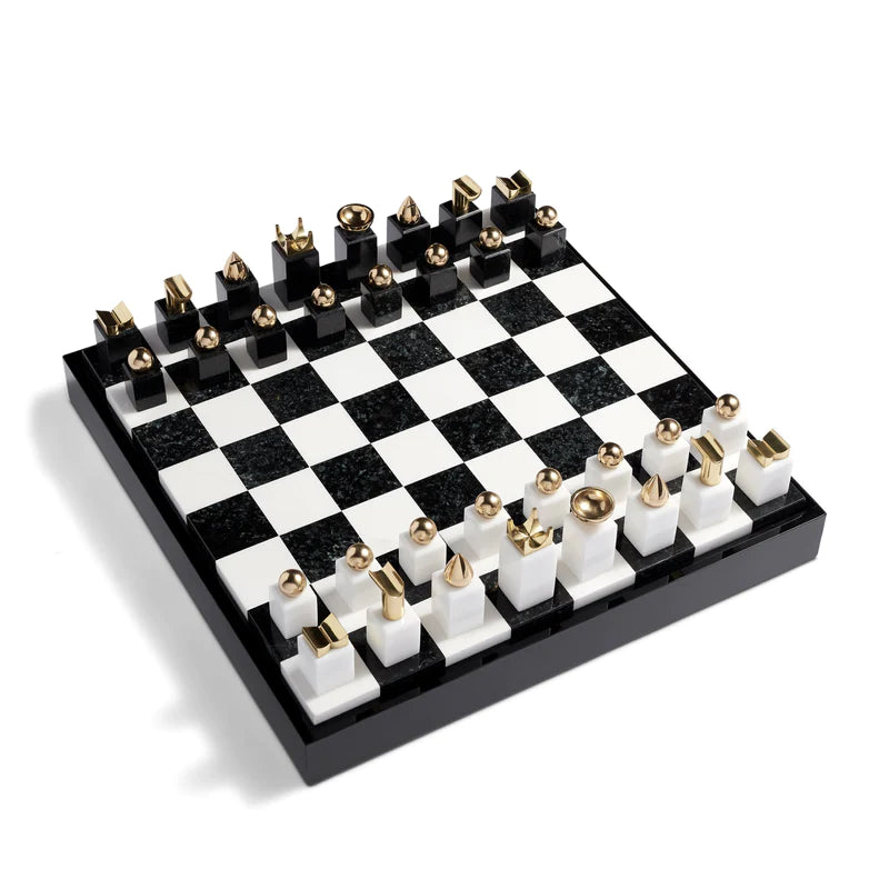 Chess Set Black + Gold
