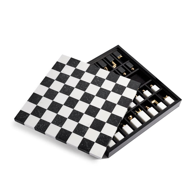 Chess Set Black + Gold