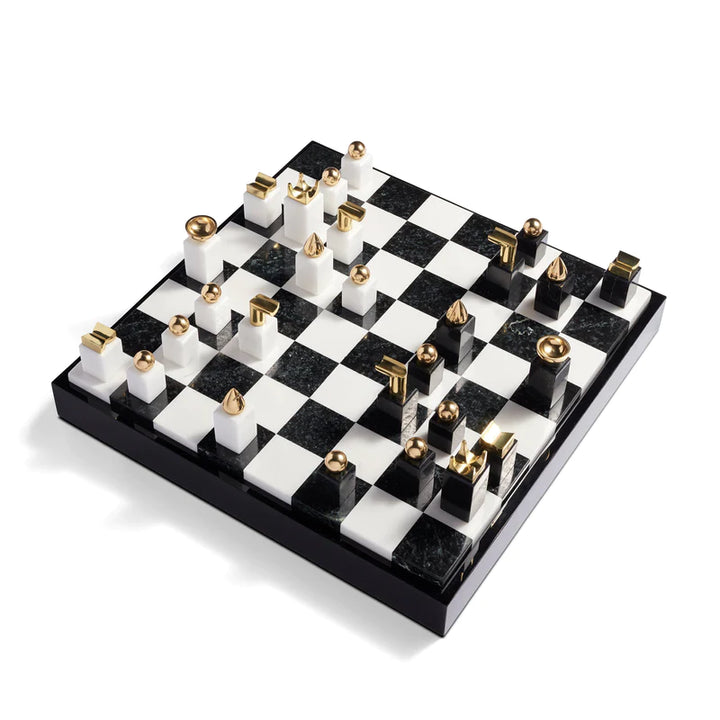 Chess Set Black + Gold