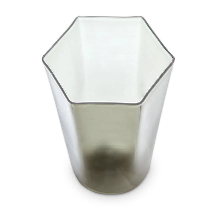 Hex Water Glass - Smoke