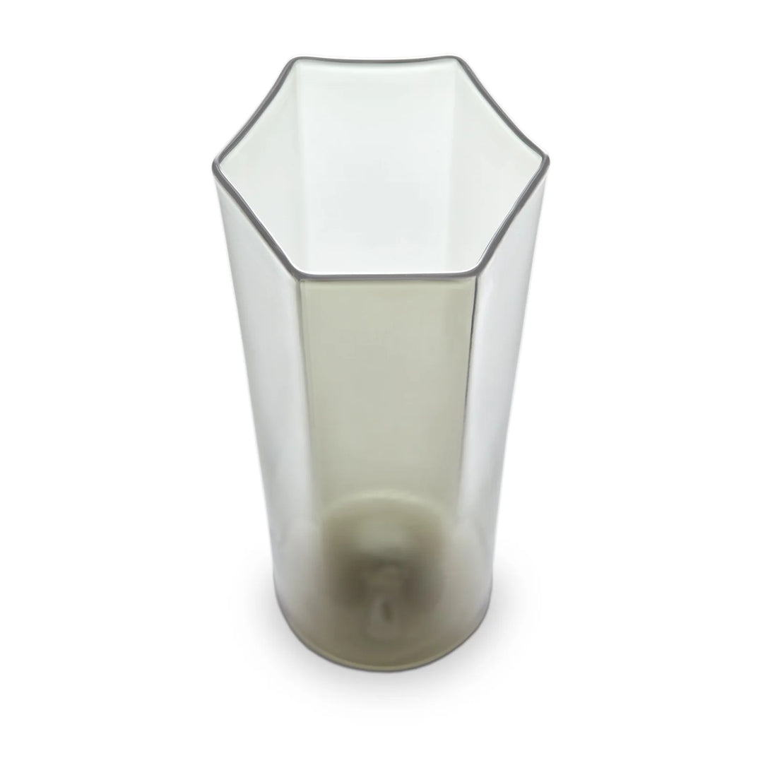 Hex Champagne Glass - Smoke