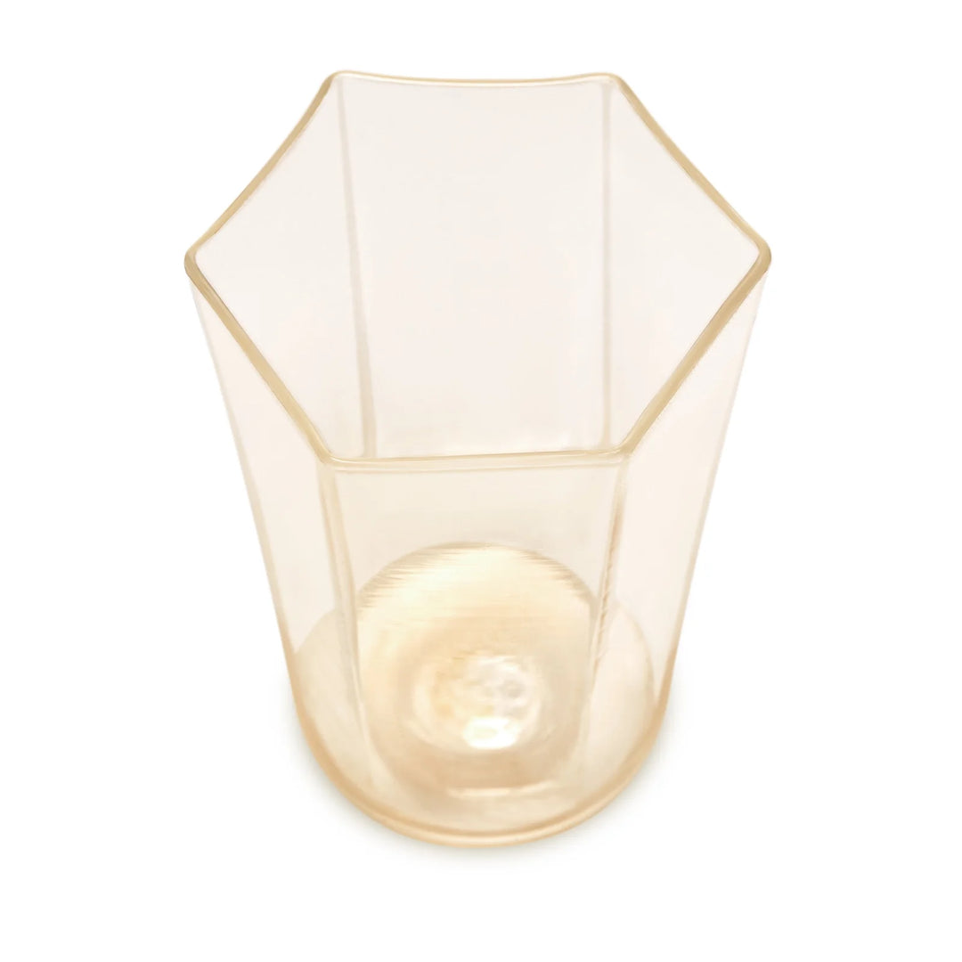 Hex Wine Glass - Gold