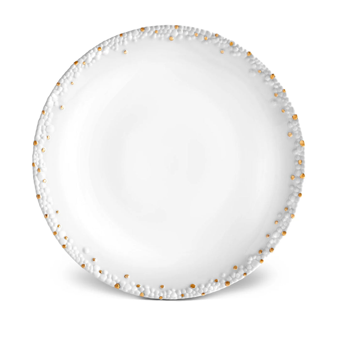 Haas Mojave Dinnerware Set of 3 - White + Gold