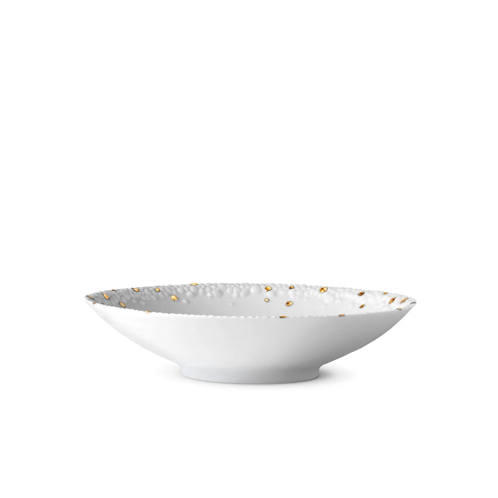 Haas Mojave Dinnerware Set of 3 - White + Gold