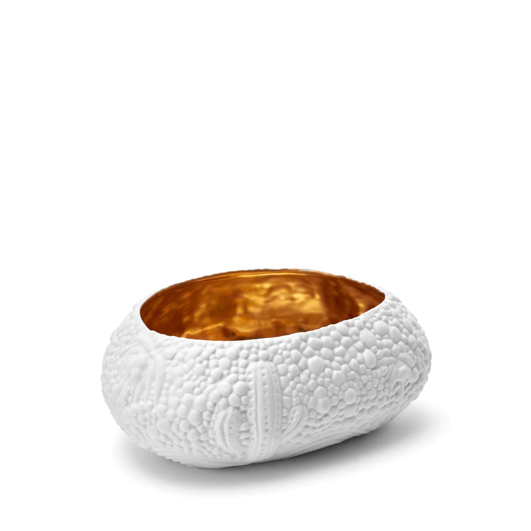 Haas Mojave Desert Bowl - White & Gold - Medium